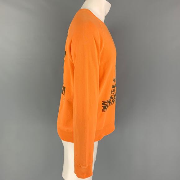 MARC JACOBS x PEANUTS Size XS Orange Black Graphic Cotton Crew-Neck Sweatshirt - Picture 3 of 5